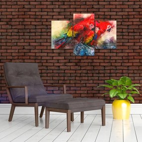 Tablou - Papagali roșii ara (90x60 cm)