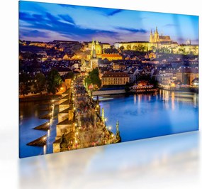 Tablou pe sticlă - Podul Carol, Praga, Republica Cehă (70x50 cm)