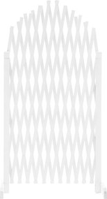 Ecran grilaj, alb/lemn, 250 cm, KEJLY