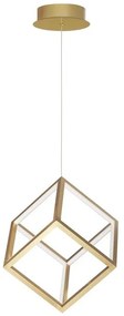 Lustra / Pendul LED design modern geometric GABBIA auriu NVL-9818252