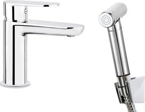 ALPINIA Baterie pentru chiuvetă, cu duș de mână tip bidetta Finisaj: Crom BGA_027M