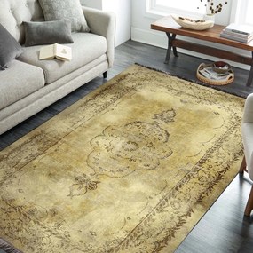 Covor auriu cu model oriental Lăţime: 180 cm | Lungime: 280 cm