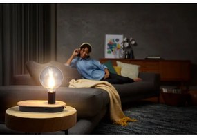 Lampă LED tactilă de masă cu conector USB Ledvance DECOR WOOD 1xE27/8W/230V