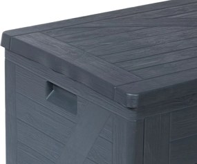 WOOD cutie de depozitare din plastic pentru grădină 420 L, g