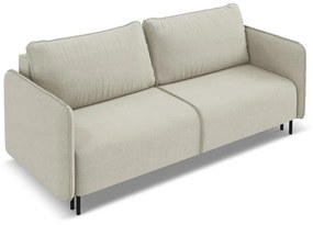 Canapea bej extensibilă/cu spațiu de depozitare 226 cm Luana – Makamii