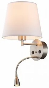 Aplica moderna 1 bec E27+led 3W+USB Caicos 6092 Mantra