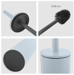 Spirella WC perie Akira, mată albastru gheață