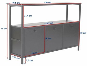 Dulap Solace Atlantic Pine and Black