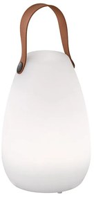 Veioză albă/maro LED (înălțime 20 cm) Ruby – Fischer &amp; Honsel