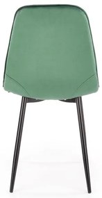 Set 6 scaune K417 velvet verde