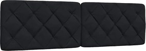 vidaXL Pernă pentru tăblie de pat, negru, 180 cm, material textil
