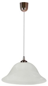 Lustră pe cablu VERA 1xE27/60W/230V cupru/alb