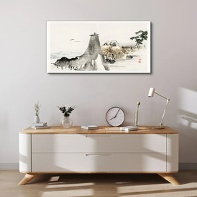Tablou canvas Cabana Arbore Păsări de mare