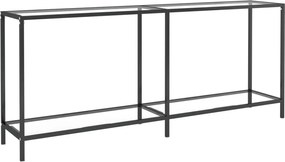 vidaXL Masă consolă, transparent, 180x35x75,5 cm, sticlă securizată