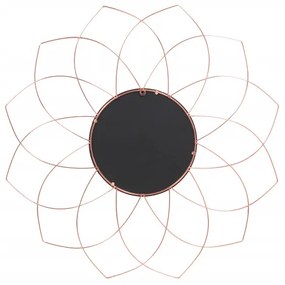 Oglinda rotunda cu rama din metal cupru Impulso, 2cm (L / D) x 79.5cm (W) x 79.5cm (H)
