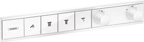 Baterie cada - dus incastrata Hansgrohe RainSelect termostatata alb mat 4 functii