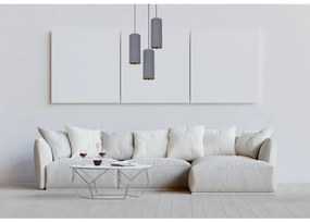 Lustră pe cablu AVALO 3xE27/60W/230V d. 35 cm gri
