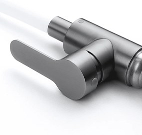 Baterie bucătărie cu pipă flexibilă - 268 oțel inoxidabil Satinat P14A