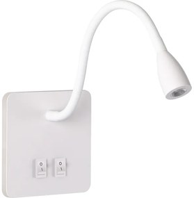 Lampă LED flexibilă de perete Brilagi MAYA Double LED/4W/230V + LED/3W alb