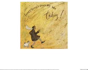 Sam Toft - Everything'S Going My Way Today! Reproducere, (30 x 30 cm)