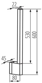 Aplică LED de exterior Kanlux 38891 YALTE LED/8W/230V 3000K IP54 negru