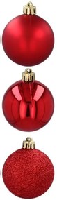 Globuri de Crăciun pentru brad 5cm 17buc RED