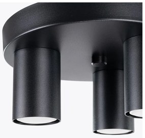 Plafonieră neagră Castro – Sollux