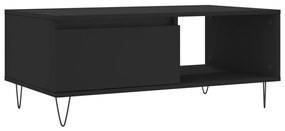 830565 vidaXL Măsuță de cafea, negru, 90x50x36,5 cm, lemn compozit