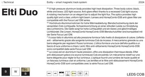 Spot LED, accesoriu pentru sina magnetica Exility, Elti Duo alama