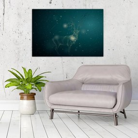 Tablou - Cerb magic noaptea (90x60 cm)