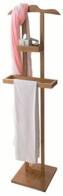 Suport pentru haine din bambus Compactor Bamboo, maro