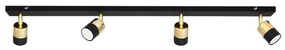 Spot LED TUBSSON 4xGU10/4,8W/230V negru/auriu