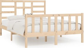 vidaXL Cadru de pat King Size, 150x200 cm, lemn masiv