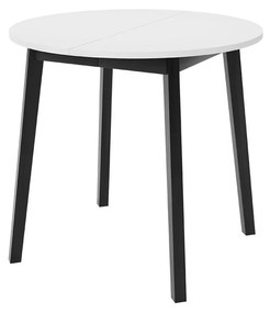 Masă sufragerie extensibilă 90 cm Kertare S 90 (Alb + Negru) (pentru 2-4 persoane). 1105354