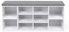 Pantofar VOREN alb/gri