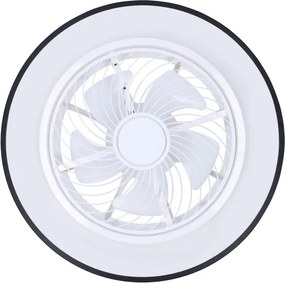 Brilagi-LED Lampă cu ventilator, dimabilă, LED 30W, 230V, 3000-6500K, negru+DO