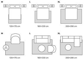 Covor albastru-bej țesut manual din lână 120x170 cm Eloise Patchwork – Flair Rugs