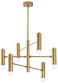 Lustră aurie cu abajur din metal Gharib – Opviq lights