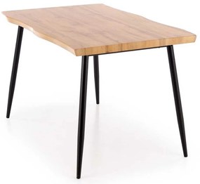 Set masă și scaune Pavia 4+1, lemn natural / gri