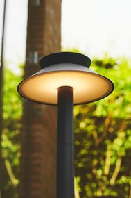 Stalp LED solar de exterior cu senzor de miscare IP44 Justina antracit