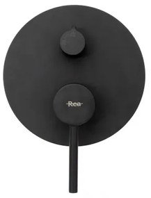 REA-P4100 - Set de duș LUNGO cu baterie încastrată, negru