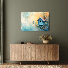 Tablou - Birdhouse, acuarelă, acuarelă (90x60 cm)