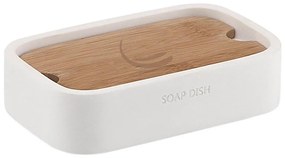 Gedy - Suport săpun NINFEA alb/bambus