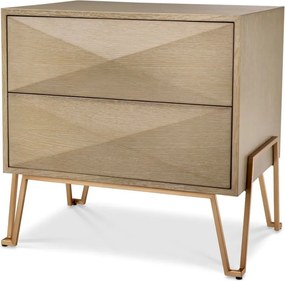 Noptiera design LUX din lemn de mahon Highland 112003 HZ