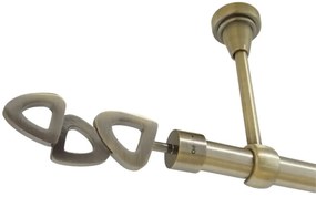 Galerie simpla prindere tavan fara inele LILLET 19 MM aur antic (Alege marime: 120 cm)