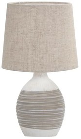 Veioză bej cu abajur textil (înălțime 35 cm) Ambon – Candellux Lighting