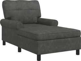 vidaXL șezlong de relaxare Negru 91 x 157 x 91 cm Piele artificială