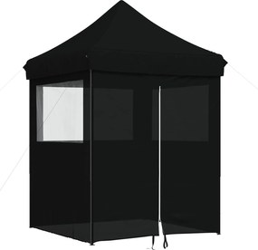 vidaXL Cort pentru Petreceri Negru 200 x 200 x 306 cm Material Oxford