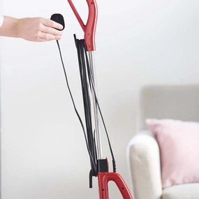 La mâna a doua: Aspirator vertical Rosberg R51001A, 600W, 800 ml, Filtru HEPA, Manual, Rosu