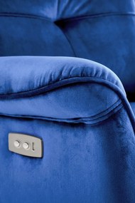 Fotoliu recliner Semir velvet bleumarin H108 cm
